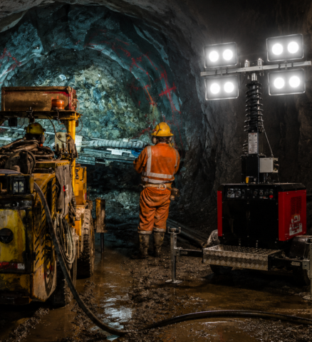 Underground Mining Mobile Lighting Tower